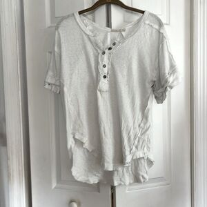 We are free white T-shirt